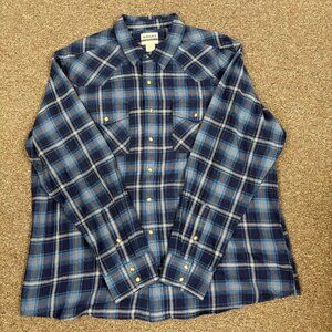 Ariat Men's Hugo Retro Fit Long Sleeve Shirt - Maritime Blue